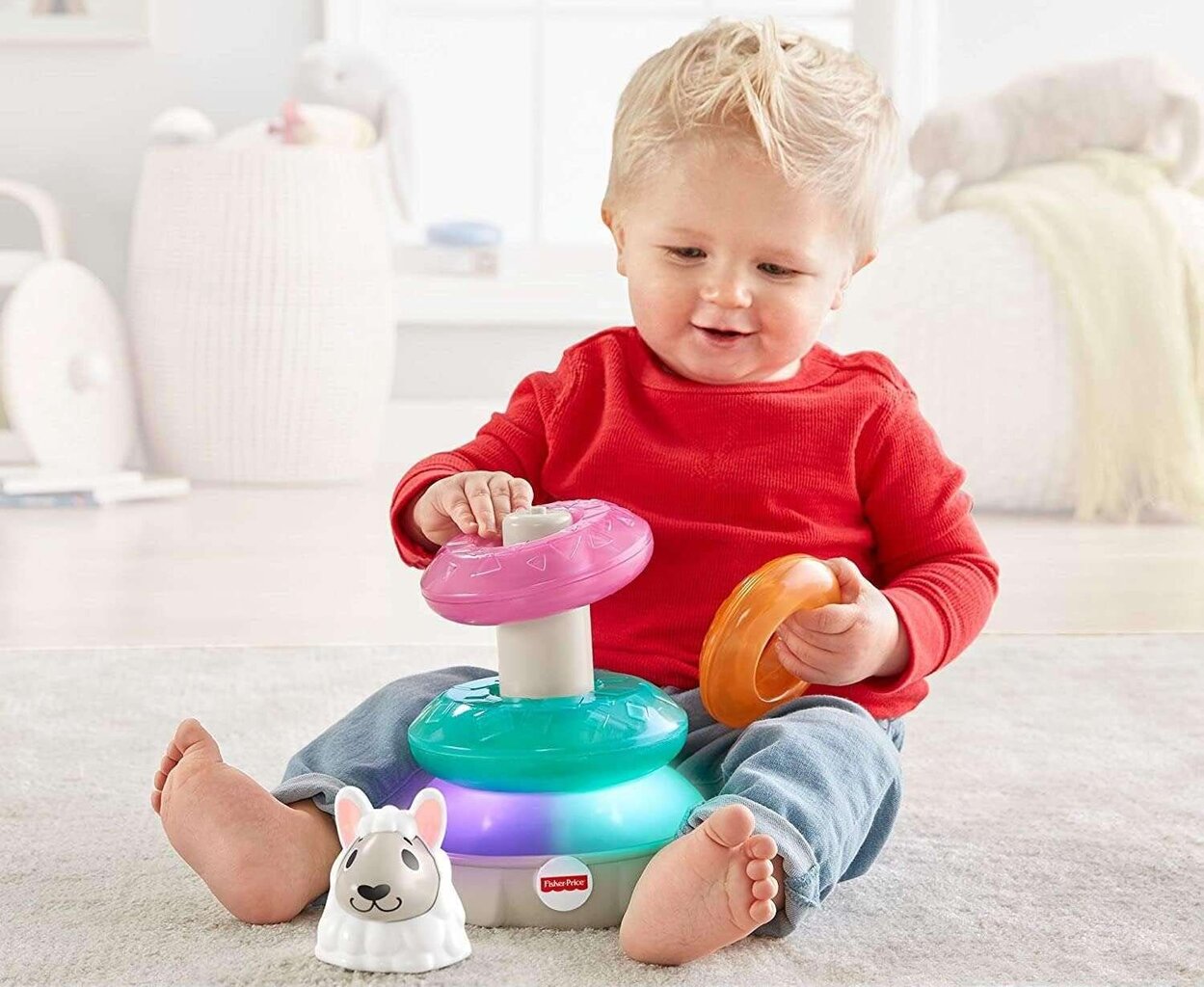 Värviline tornipüramiid Fisher-Price hind ja info | Imikute mänguasjad | kaup24.ee