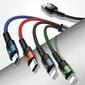 Usams 2xlightning/microUSB/USB-C, 1.2 m цена и информация | Kaablid ja juhtmed | kaup24.ee