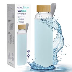 Aquafloow NeoGlass klaaspudel koos neopreenist ümbrisega, 700ml цена и информация | Фляги для воды | kaup24.ee