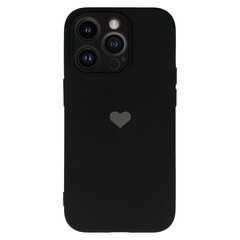 Силиконовый чехол Vennus Heart для Iphone 14 Pro дизайн 1 черный цена и информация | Чехлы для телефонов | kaup24.ee