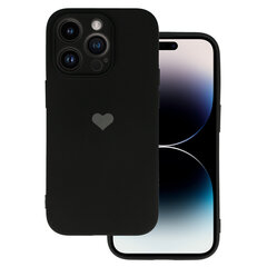 Силиконовый чехол Vennus Heart для Iphone 14 Pro дизайн 1 черный цена и информация | Чехлы для телефонов | kaup24.ee