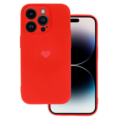 Силиконовый чехол Vennus Heart для Iphone 14 Pro дизайн 1 красный цена и информация | Чехлы для телефонов | kaup24.ee