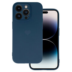 Силиконовый чехол Vennus Heart для Iphone 14 Pro, дизайн 1, темно-синий цена и информация | Чехлы для телефонов | kaup24.ee