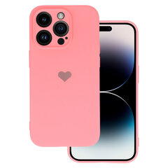 Силиконовый чехол Vennus Heart для Iphone 14 Pro дизайн 1 розовый цена и информация | Чехлы для телефонов | kaup24.ee