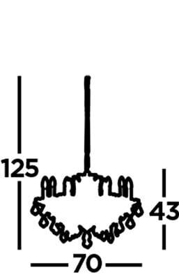 Searchlight rippvalgusti Paris 8738-8AB цена и информация | Rippvalgustid | kaup24.ee