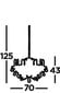 Searchlight rippvalgusti Paris 8738-8AB цена и информация | Rippvalgustid | kaup24.ee