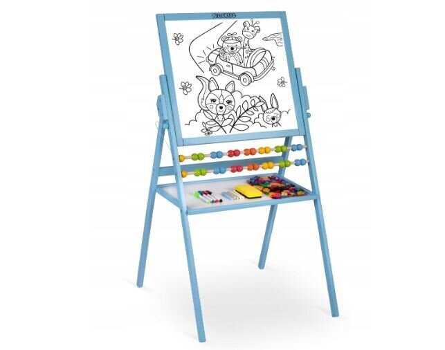 Joonestuslaud , kahepoolne magnetiline, lisaseadmetega, sinine, 101 x 55 x 55 cm цена и информация | Arendavad mänguasjad | kaup24.ee