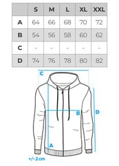 Мужская толстовка Ombre OM-SSPS-0155 цена и информация | свитер e193 - черный | kaup24.ee