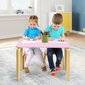 Laste laua ja 2 tooli komplekt Costway, roosa hind ja info | Laste lauad ja toolid | kaup24.ee