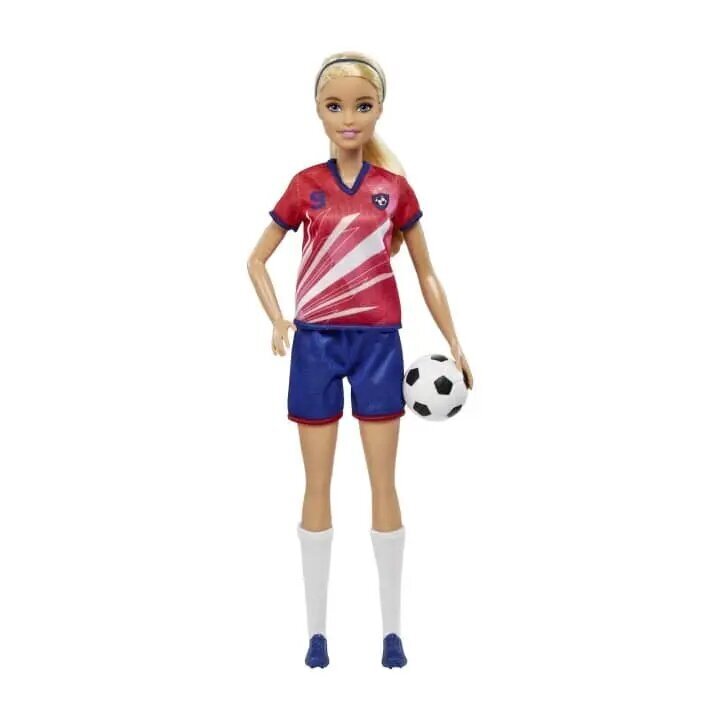 Nukk jalgpallur Barbie HCN17 hind ja info | Tüdrukute mänguasjad | kaup24.ee