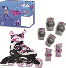 Роликовые коньки Fila J-One Combo 2, 36-40, белые/черные/розовые цена и информация | Ролики | kaup24.ee