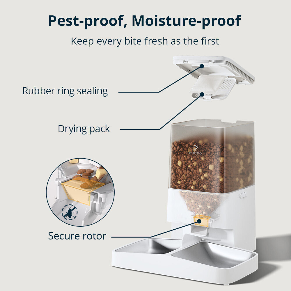 Automaatne kassi/koera söötja + APP juhtimine цена и информация | Toidukausid loomadele | kaup24.ee