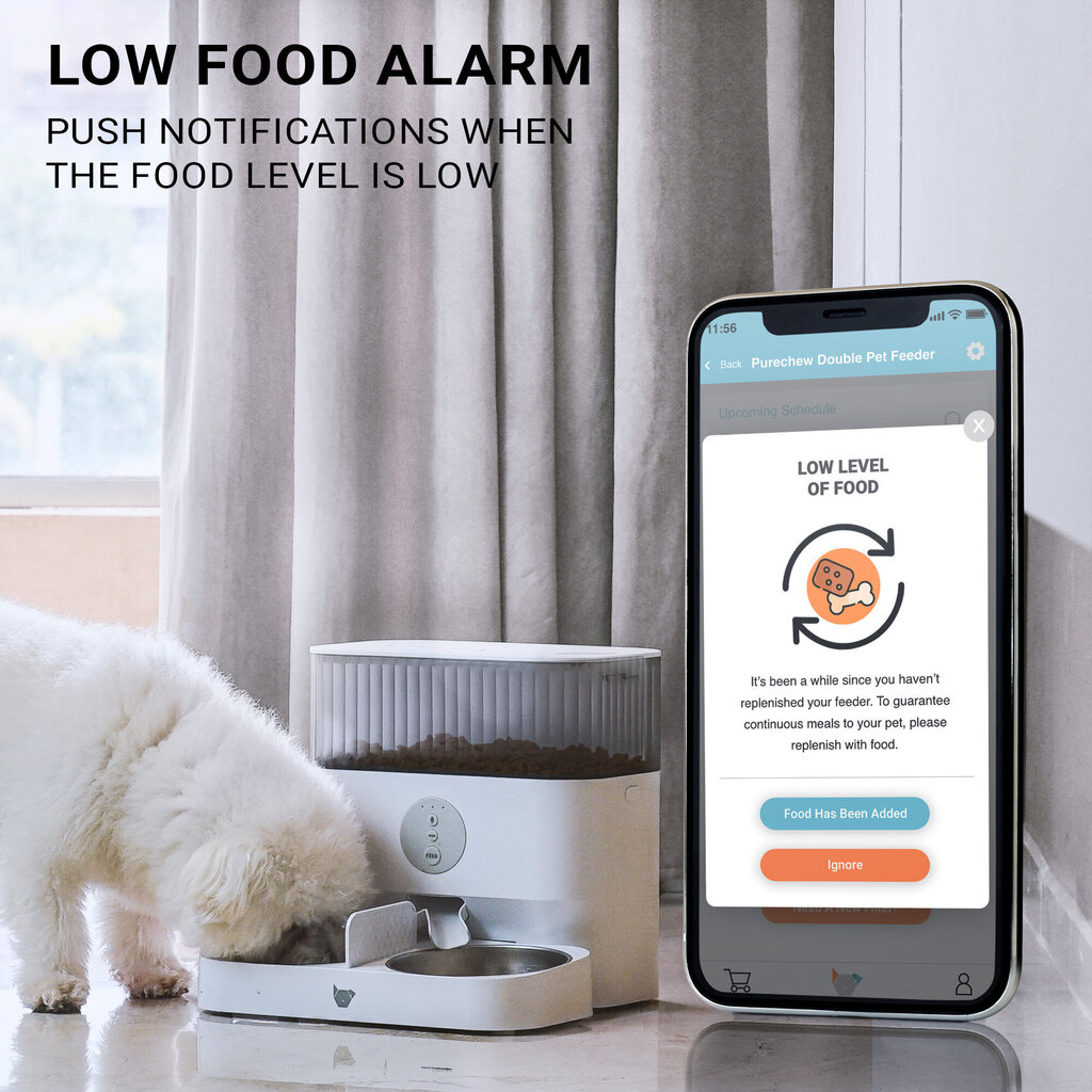 Automaatne kassi/koera söötja + APP juhtimine цена и информация | Toidukausid loomadele | kaup24.ee