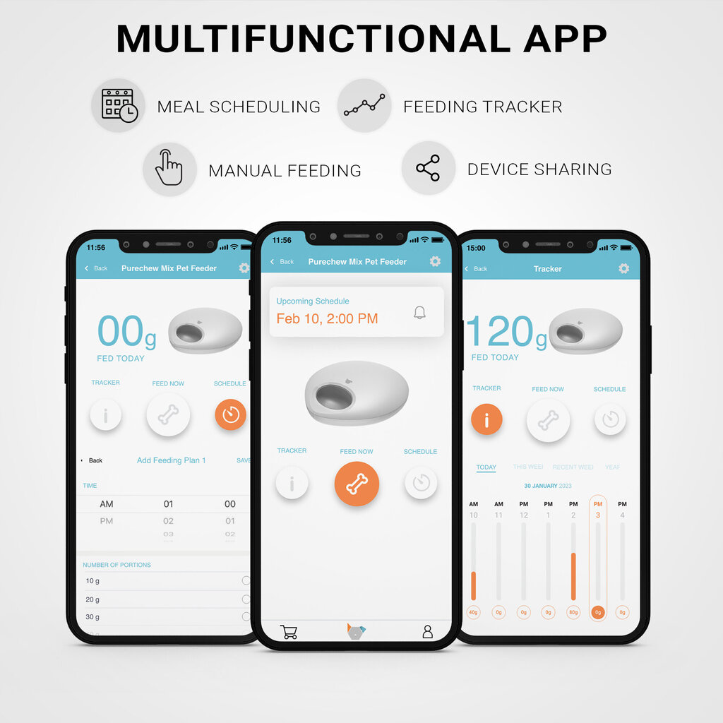 Automaatne kassi/koera söötja + APP juhtimine цена и информация | Toidukausid loomadele | kaup24.ee