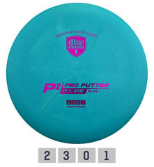 Discgolfi ketas Putter D-LINE P2 Flex 1, sinine hind ja info | Discgolf | kaup24.ee