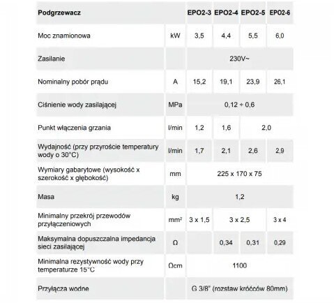 Elektriboiler 6kW Kospel EPO2-6.2AMICUS hind ja info | Boilerid | kaup24.ee