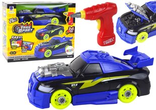синий автомобиль-конструктор цена и информация | Игрушки для мальчиков | kaup24.ee