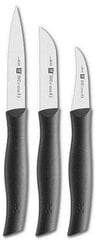 ZWILLING 36130-003-0 Set de 3 Couteaux, Acier Inoxydable, Noir, 34 x 14 x 3 см 3 шт. Набор ножей цена и информация | Ножи и аксессуары для них | kaup24.ee