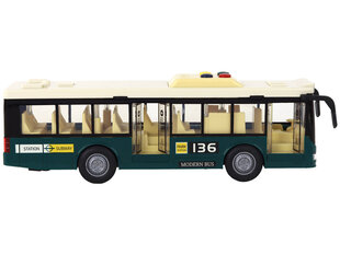 зеленый городской автобус 1:16 цена и информация | Развивающий мелкую моторику - кинетический песок KeyCraft NV215 (80 г) детям от 3+ лет, бежевый | kaup24.ee
