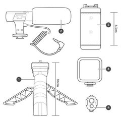 Vloggie kaamera statiiv цена и информация | Осветительное оборудование для фотосъемок | kaup24.ee