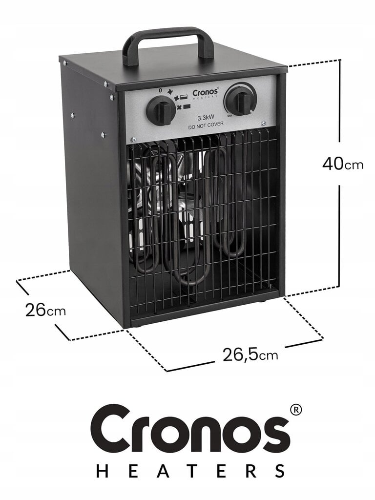 Küttekeha ventilaatoriga 3300w hind ja info | Küttekehad | kaup24.ee