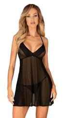 Платье Latinesa, черный цвет, XL-XXL цена и информация | Сексуальное женское белье | kaup24.ee