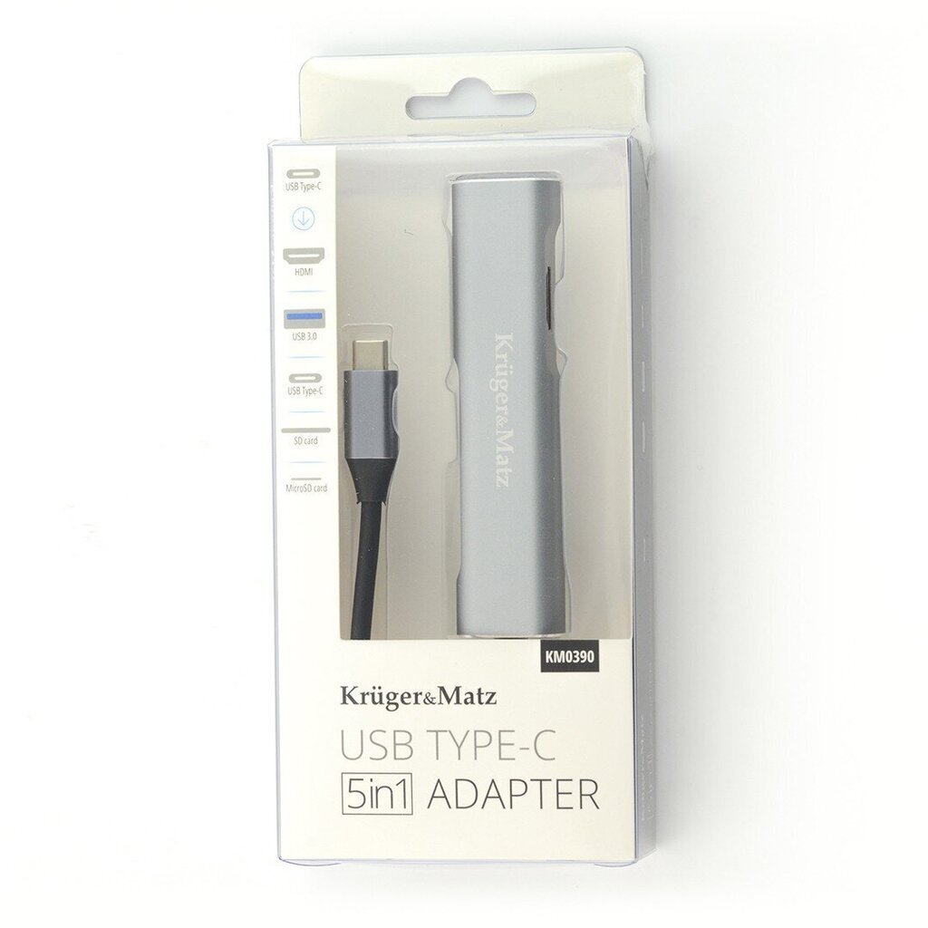 Adapter (hub) usb type c-st hdmi/usb3.0/sd/microsd/c portini hind ja info | USB jagajad, adapterid | kaup24.ee