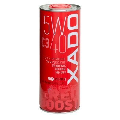 Xado Atomic Oil 5W-40 C3 Red Boost, mootoriõli, 1L hind ja info | Mootoriõlid | kaup24.ee