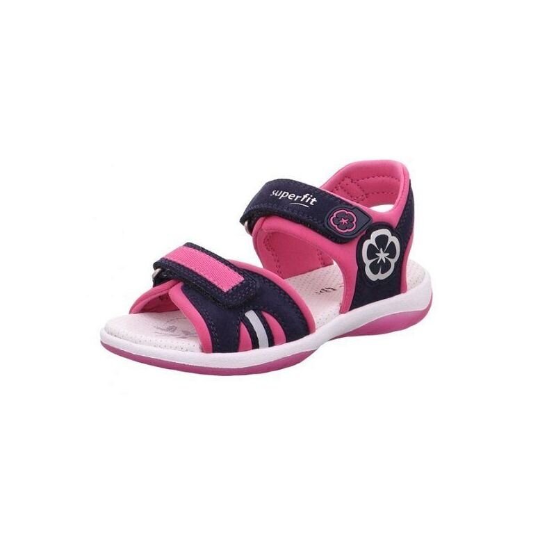 Sandaalid tüdrukutele Superfit, tumesinine/roosa цена и информация | Laste sandaalid | kaup24.ee