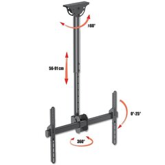 Techly ICA-CPLB 946S, 37 - 70" цена и информация | Кронштейны и крепления для телевизоров | kaup24.ee