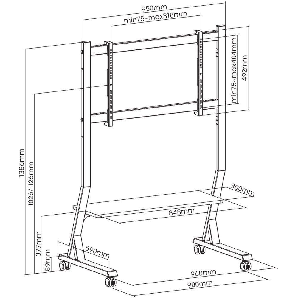 Techly ekraanidele 45-90" hind ja info | Teleri seinakinnitused ja hoidjad | kaup24.ee