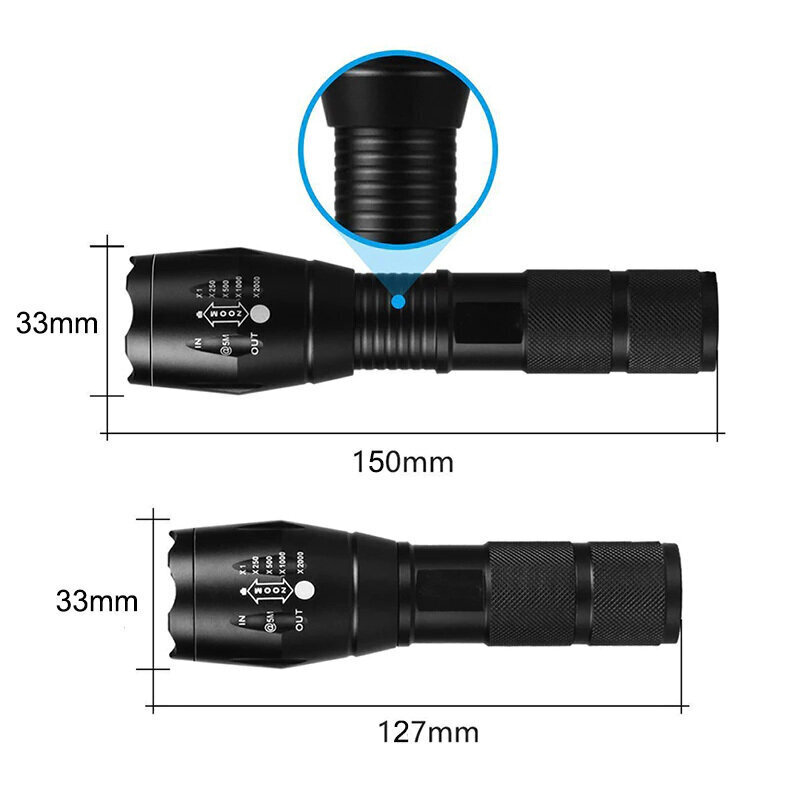 LED-suumiga taskulamp LT1 hind ja info | Taskulambid, prožektorid | kaup24.ee