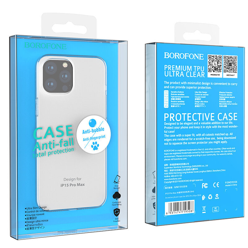 Borofone Case BI4 Ice цена и информация | Telefoni kaaned, ümbrised | kaup24.ee
