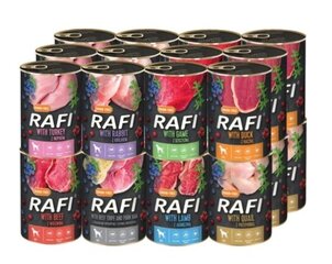 Rafi konservid koertele, 400 g x 24 tk hind ja info | Konservid koertele | kaup24.ee