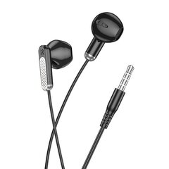 Borofone Earphones BM89 Surpass with microphone black цена и информация | Наушники | kaup24.ee