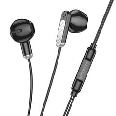 Borofone Earphones BM89 Surpass with microphone black цена и информация | Наушники | kaup24.ee