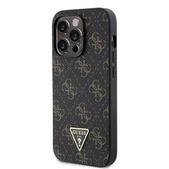 Guess PU Leather 4G Triangle Metal Logo Case hind ja info | Telefoni kaaned, ümbrised | kaup24.ee