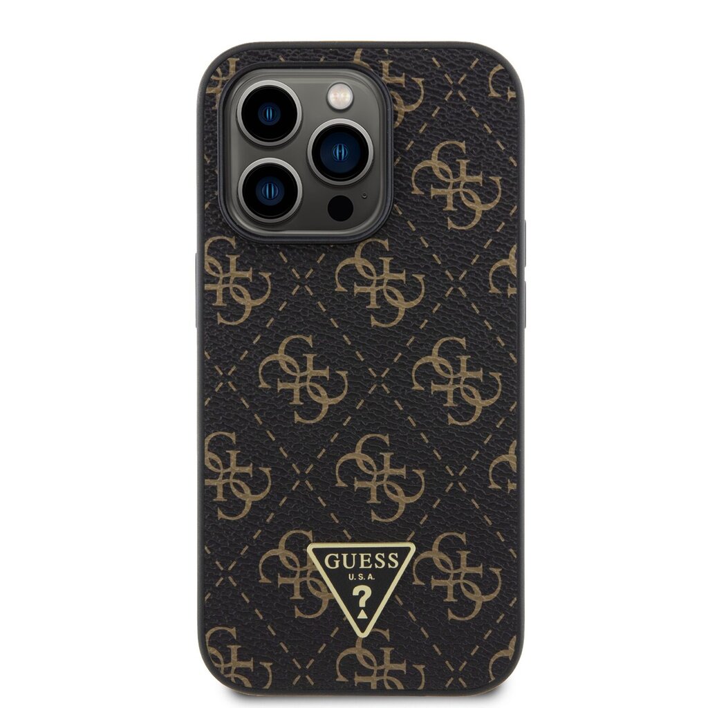 Guess PU Leather 4G Triangle Metal Logo Case hind ja info | Telefoni kaaned, ümbrised | kaup24.ee