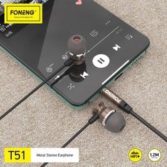 Foneng T51 hind ja info | Kõrvaklapid | kaup24.ee