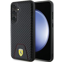 FerrariFEHCS24MN3PUK S24+ S926 czarny|black hardcase Carbon Stitched Bottom цена и информация | Чехлы для телефонов | kaup24.ee