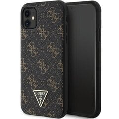 Guess GUHCN61PG4GPK iPhone 11 | Xr 6,1" czarny|black hardcase 4G Triangle Metal Logo цена и информация | Чехлы для телефонов | kaup24.ee