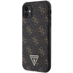 Guess GUHCN61PG4GPK iPhone 11 | Xr 6,1" czarny|black hardcase 4G Triangle Metal Logo цена и информация | Чехлы для телефонов | kaup24.ee