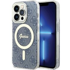Guess GUHMP15LH4STB iPhone 15 Pro 6.1" niebieski|blue hardcase IML 4G MagSafe цена и информация | Чехлы для телефонов | kaup24.ee