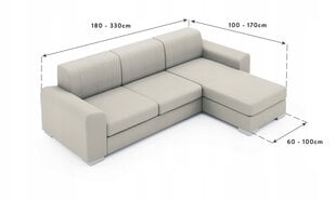 Ga.i.Co kate diivanile vasakpoolse sohvaga Superior 180 - 330 cm hind ja info | Mööblikatted | kaup24.ee