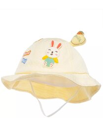 Päikesekaitse müts tüdrukutele, kollane цена и информация | Шапки, перчатки, шарфы для девочек | kaup24.ee