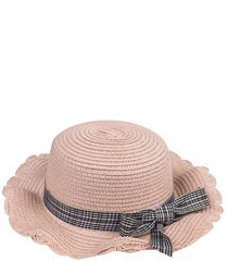 Комплект шляпа с клетчатым бантом + сумочка. цена и информация | Аксессуары для детей | kaup24.ee