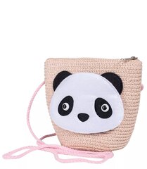 Pandaga kaunistatud kotiga naiste müts, pruun hind ja info | Laste aksessuaarid | kaup24.ee