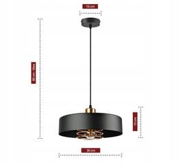 Luxolar laelamp, must + vask hind ja info | Rippvalgustid | kaup24.ee