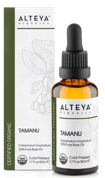 Organic tamanu oil (calophyllum inophyllum) - tamanu õli ALTEYA, 50ml цена и информация | Eeterlikud ja kosmeetilised õlid | kaup24.ee