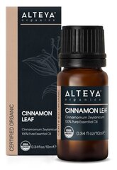 Kaneeli lehe eeterlik õli (Cinnamomum Zeylanicum) ALTEYA, 10ml hind ja info | Eeterlikud ja kosmeetilised õlid | kaup24.ee